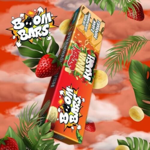 Boom Bars 2g Strawnanna Kush – Disposable Power Vape Smooth Flavor Meets Potent Delivery – Official Boom Bar