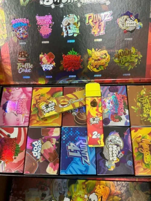 Boom Bars Mixed Box – 100 Pieces is the ultimate collection of flavors and effects, built for variety lovers who expect Cold fire-level consistency.
